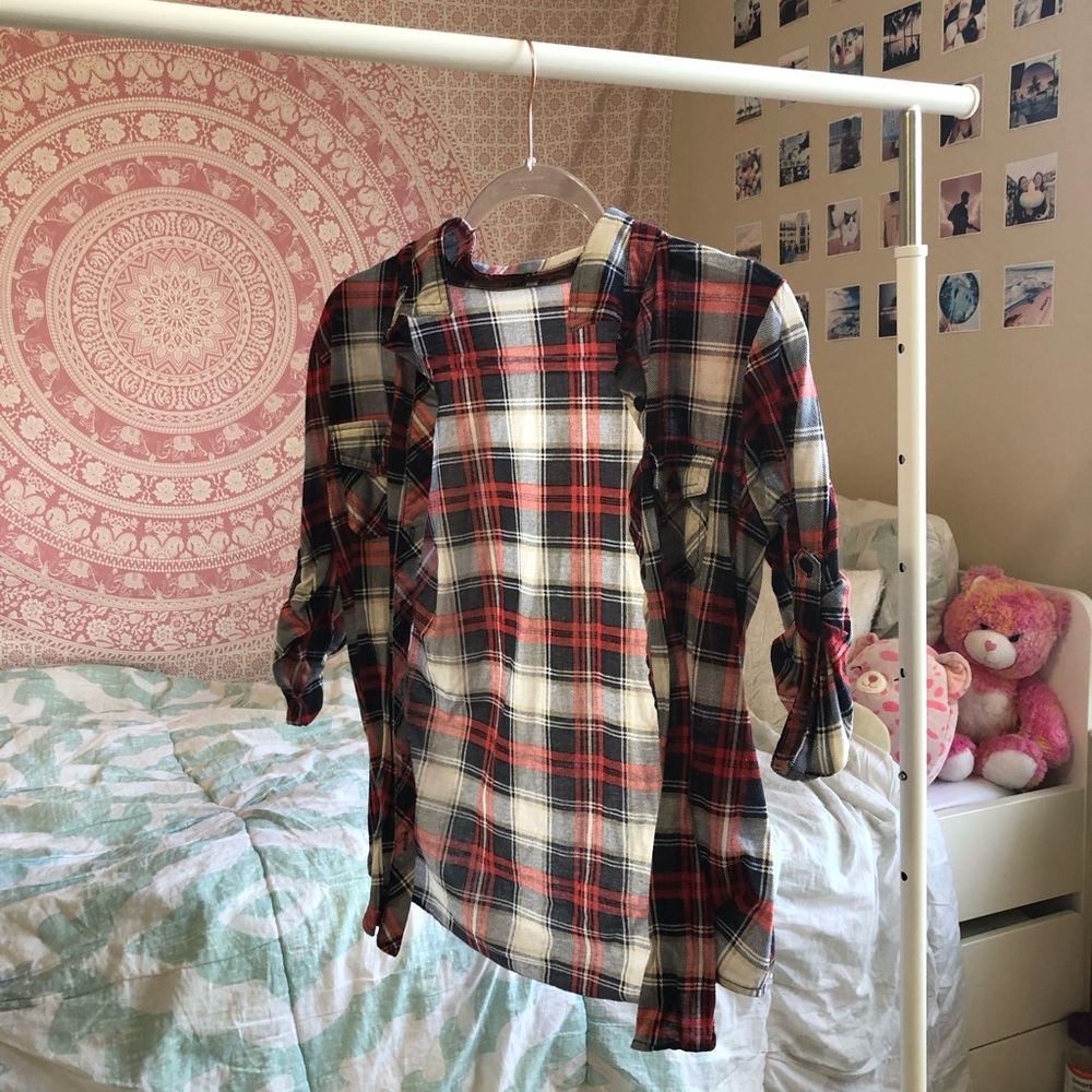 Black, Red, and White Flannel